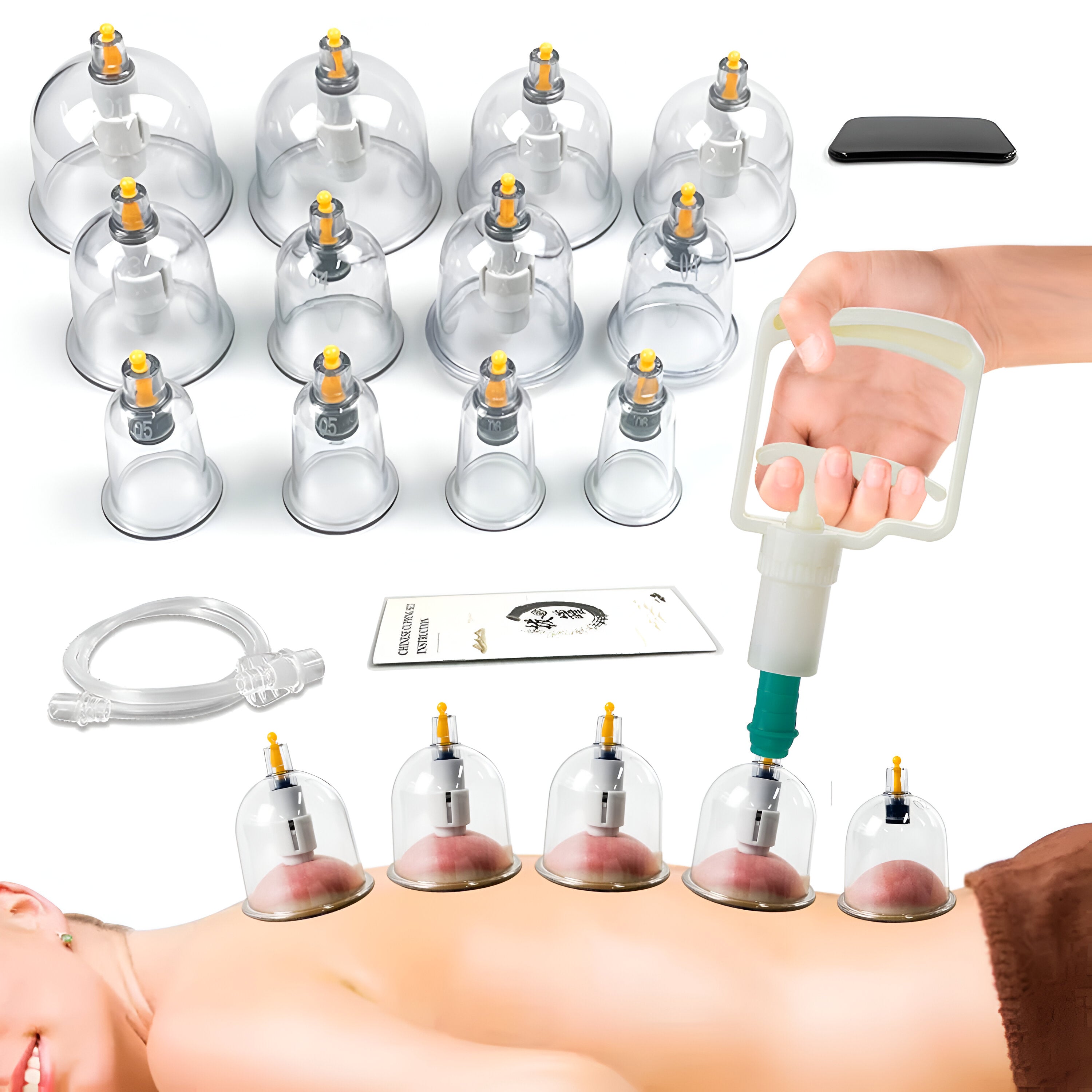 CELLULITE CUPPING MASSAGER 12 CUPS SETS