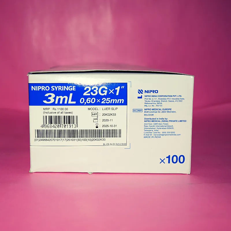 NIPRO SYR 3ML 24G