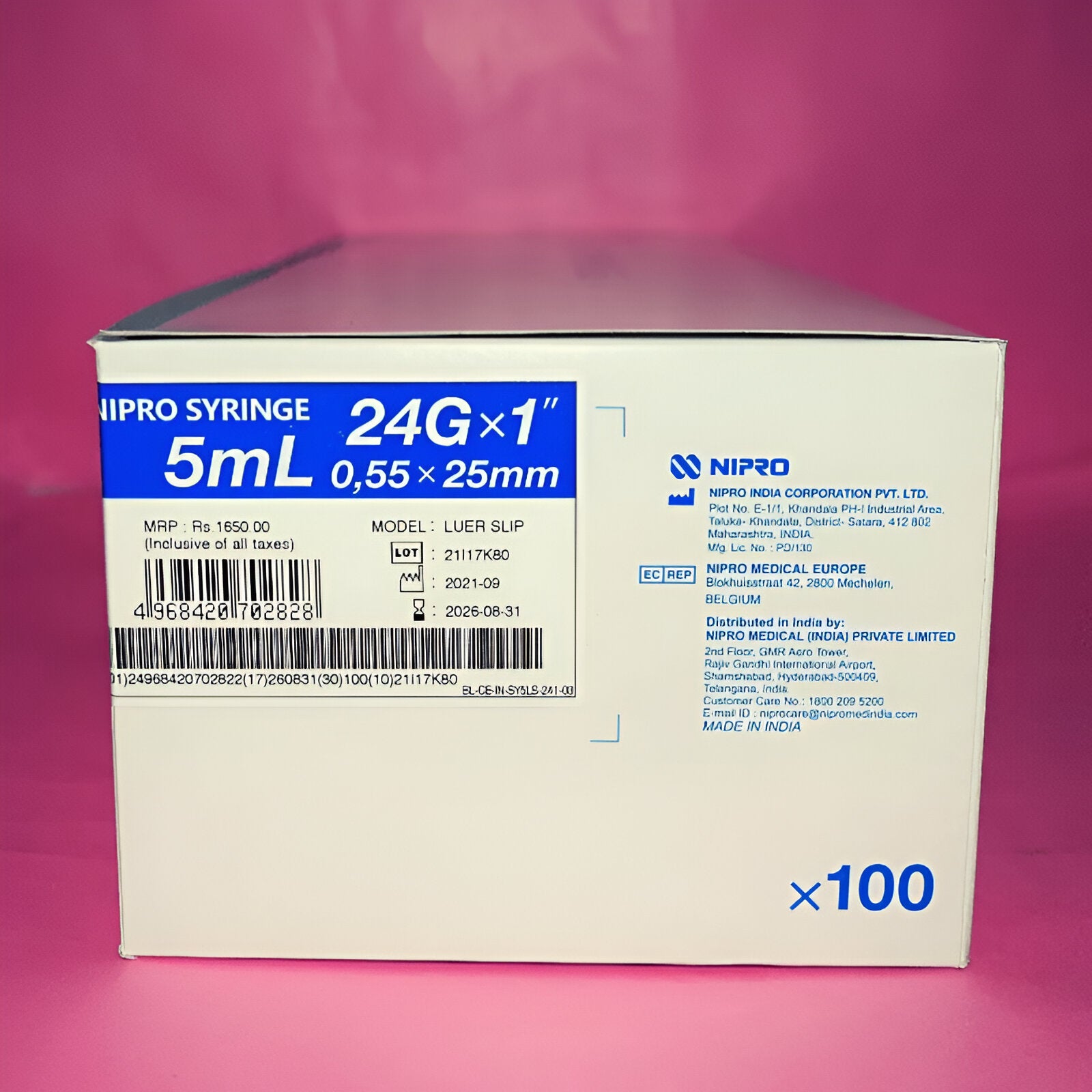 NIPRO SYR 5ML 24G