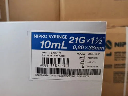 NIPRO SYR 10ML 21G